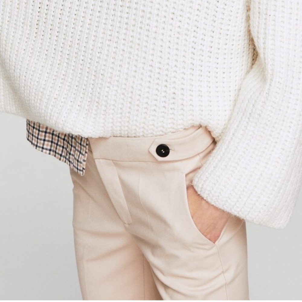 Mango Cropped button pants - Picture 3 of 10